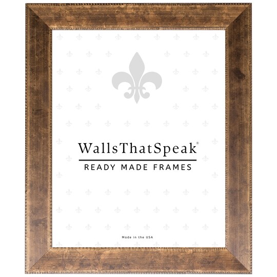 12x18 Picture Frame, Patina 125 1.125 Inch Wood Moulding, Wall Display Frame for Art, Posters, or Photos wallsthatspeak